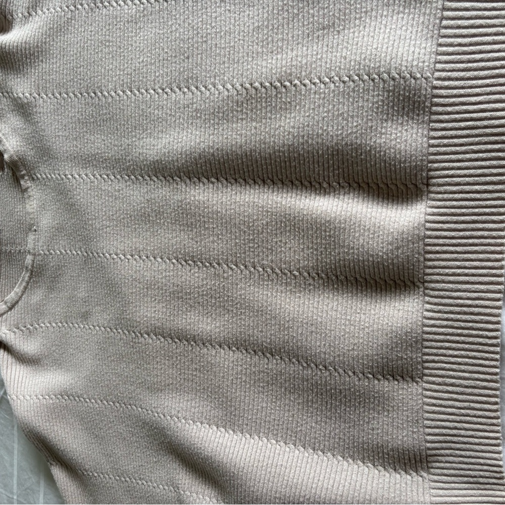 Tahari Ribbed Scoopneck Sweater in Blush - Picture 6 of 7
